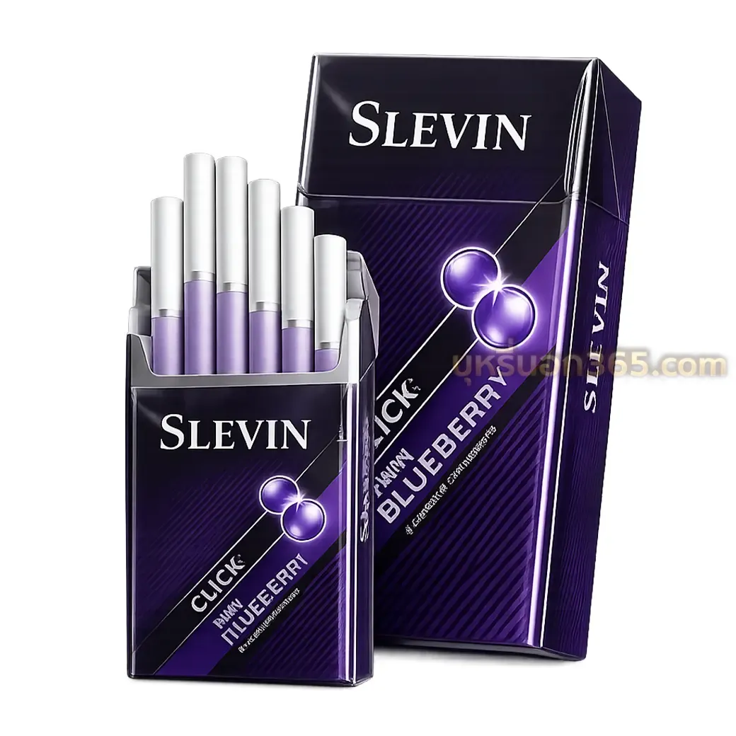 บุหรี่นอก SLEVIN บลูเบอรี่ 2 เม็ดบีบ (ตัวใหม่)